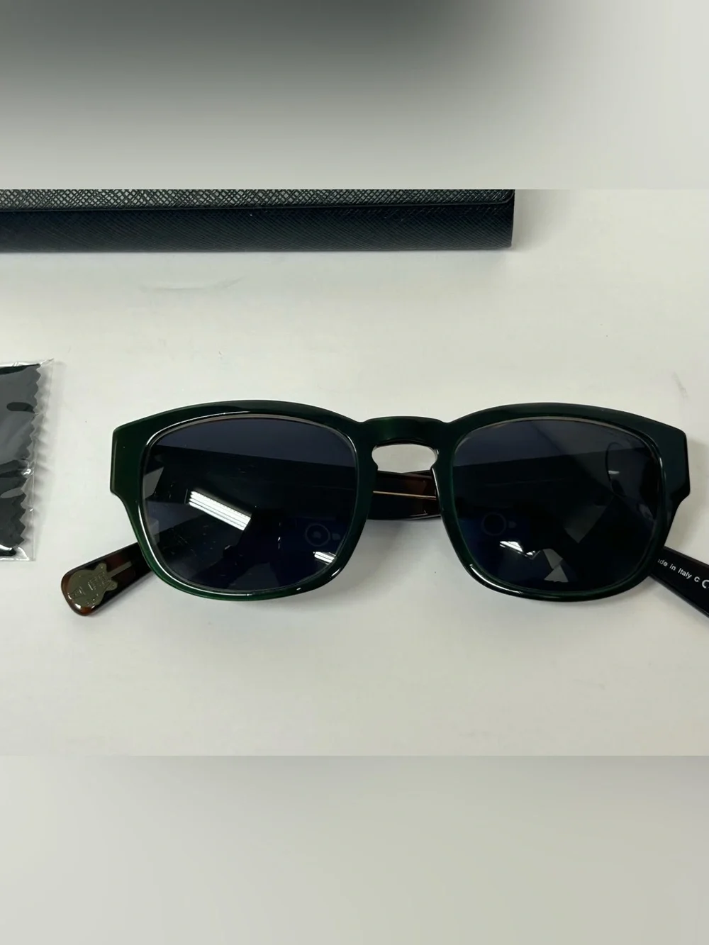 Paul Smith Dark Green Frame Black Lens Sunglasses